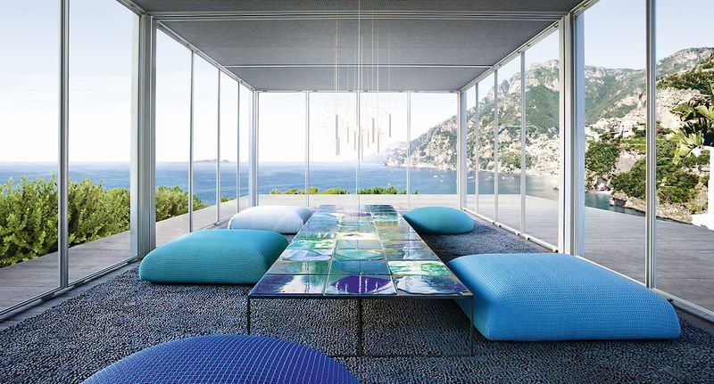 Paola Lenti Уличный журнальный столик Sciara от Paola Lenti — в интерьере