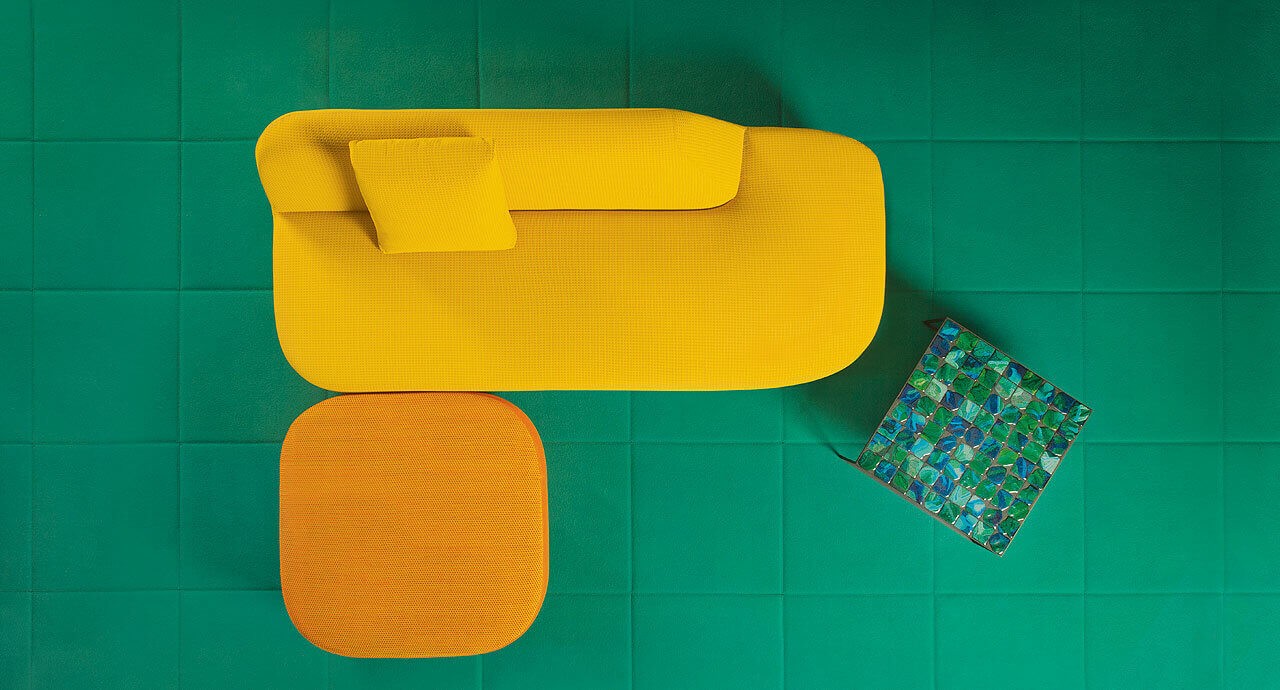 Paola Lenti Уличный журнальный столик Sciara от Paola Lenti — в интерьере