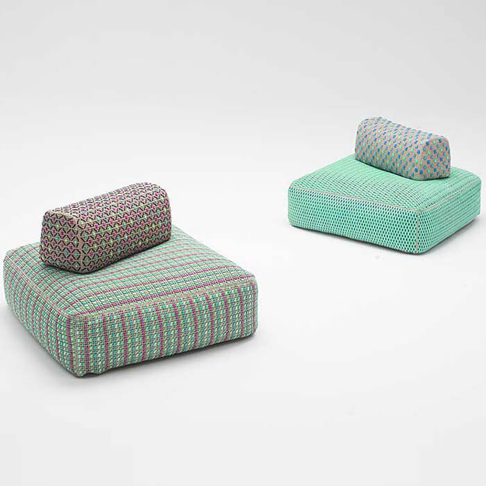 Paola Lenti Уличный пуф Spezie от Paola Lenti — в интерьере
