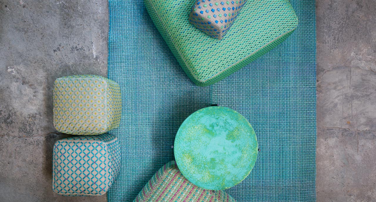 Paola Lenti Уличный пуф Spezie от Paola Lenti — в интерьере