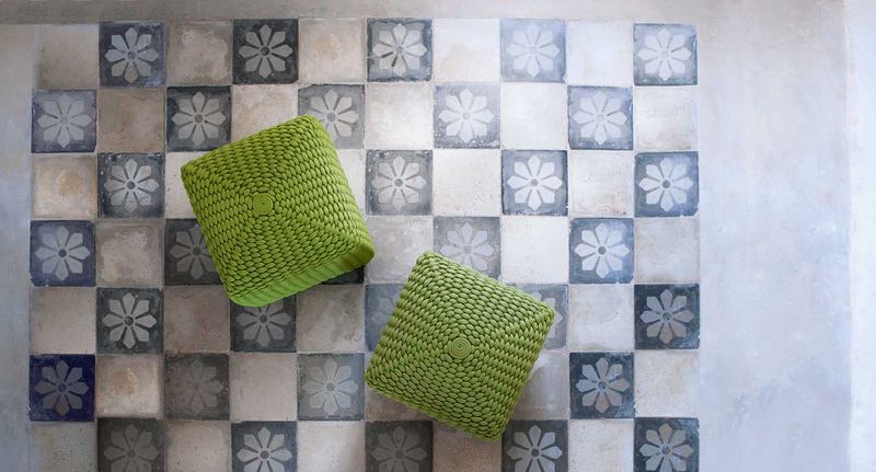 Paola Lenti Уличный пуф Tide от Paola Lenti — в интерьере