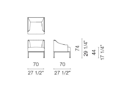Cappellini Кресло High time от Cappellini