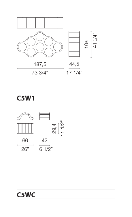 Cappellini Стеллаж Wooden cloud от Cappellini