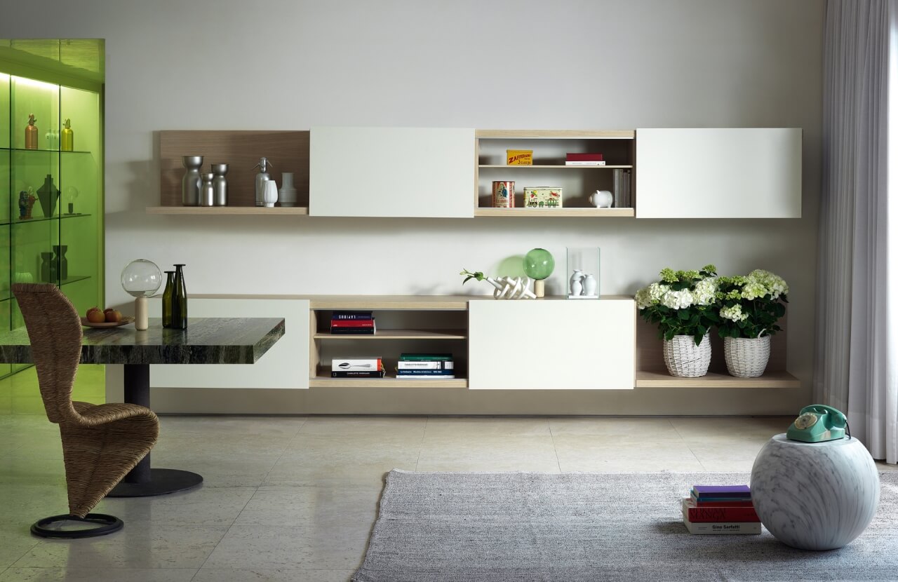 Cappellini Подвесной шкаф Hi fi от Cappellini — в интерьере
