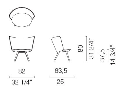 Cappellini Кресло Embroidery от Cappellini