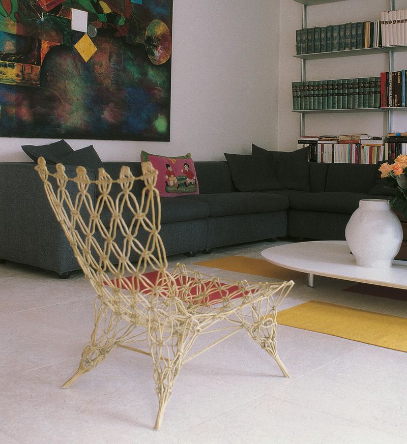 Cappellini Кресло Knotted от Cappellini — в интерьере