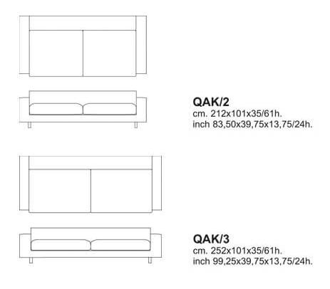 Cappellini Диван Quack от Cappellini