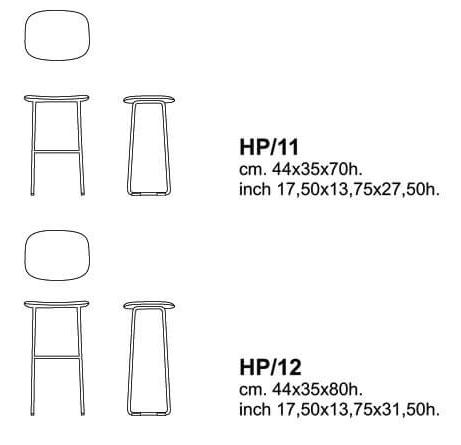 Cappellini Барный стул Hi pad от Cappellini