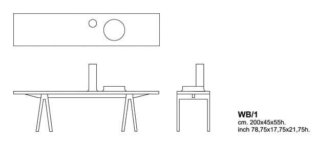Cappellini Консоль Console with bowl от Cappellini