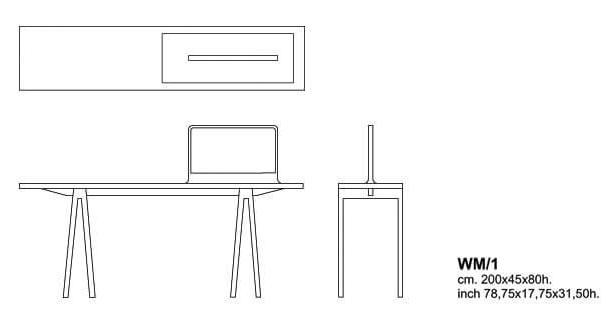 Cappellini Консоль Console with mirror от Cappellini
