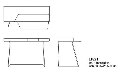Cappellini Письменный стол Loop от Cappellini