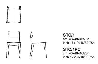 Cappellini Стул Stitch от Cappellini