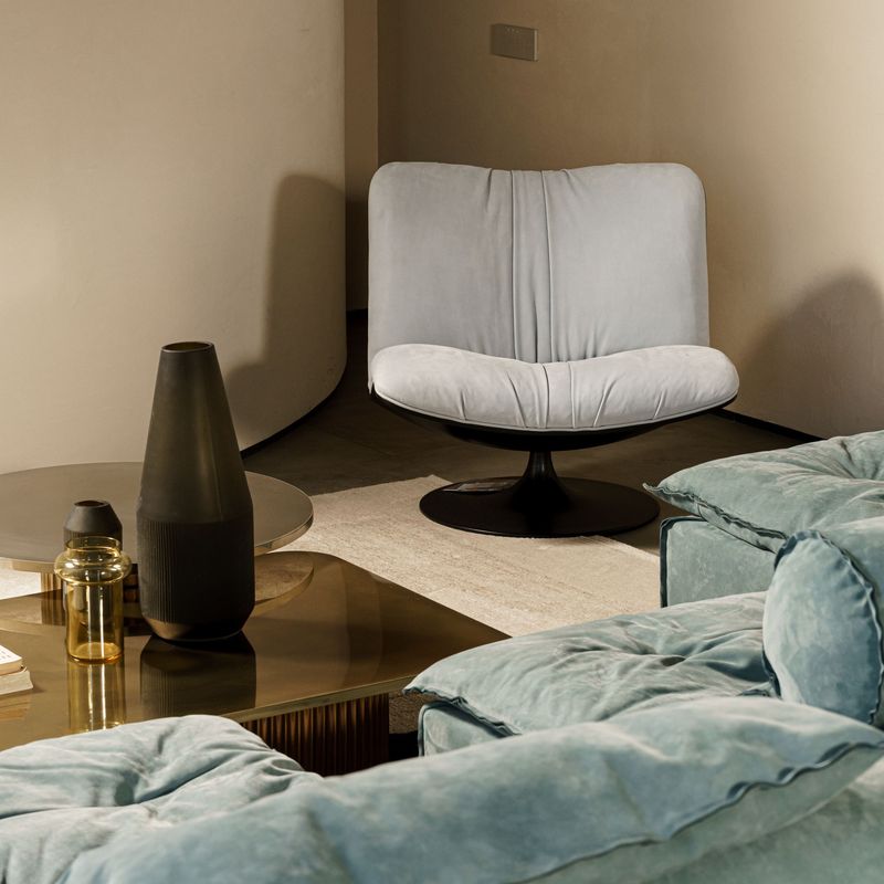 Baxter Кресло Marilyn Kashmir Azure от Baxter — в интерьере