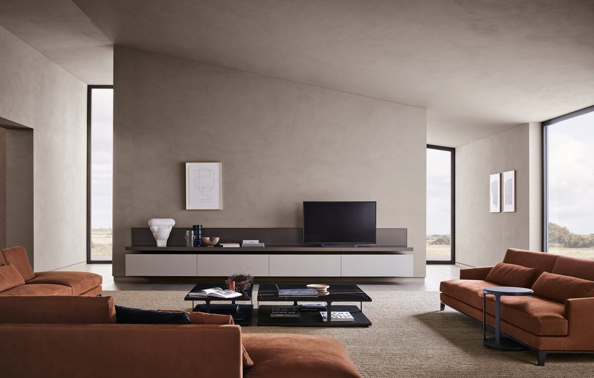 Poliform Журнальный столик Creek Square от Poliform — в интерьере