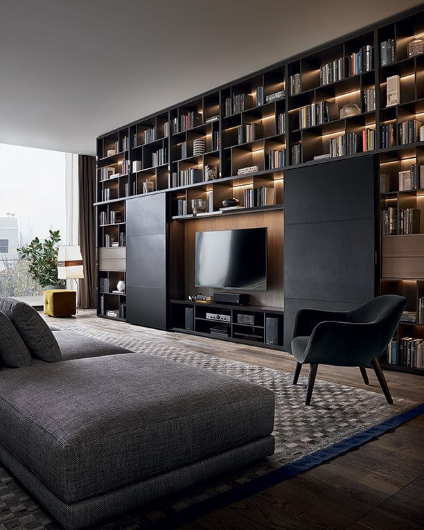 Poliform Стеллаж Wall System Ghost от Poliform — в интерьере