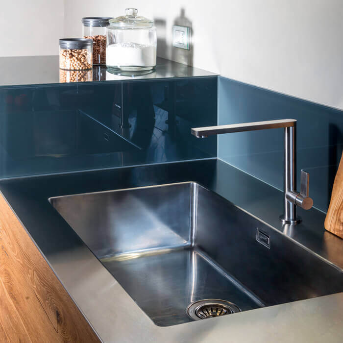 Lago Кухня 36e8 Steel Plus от Lago — в интерьере