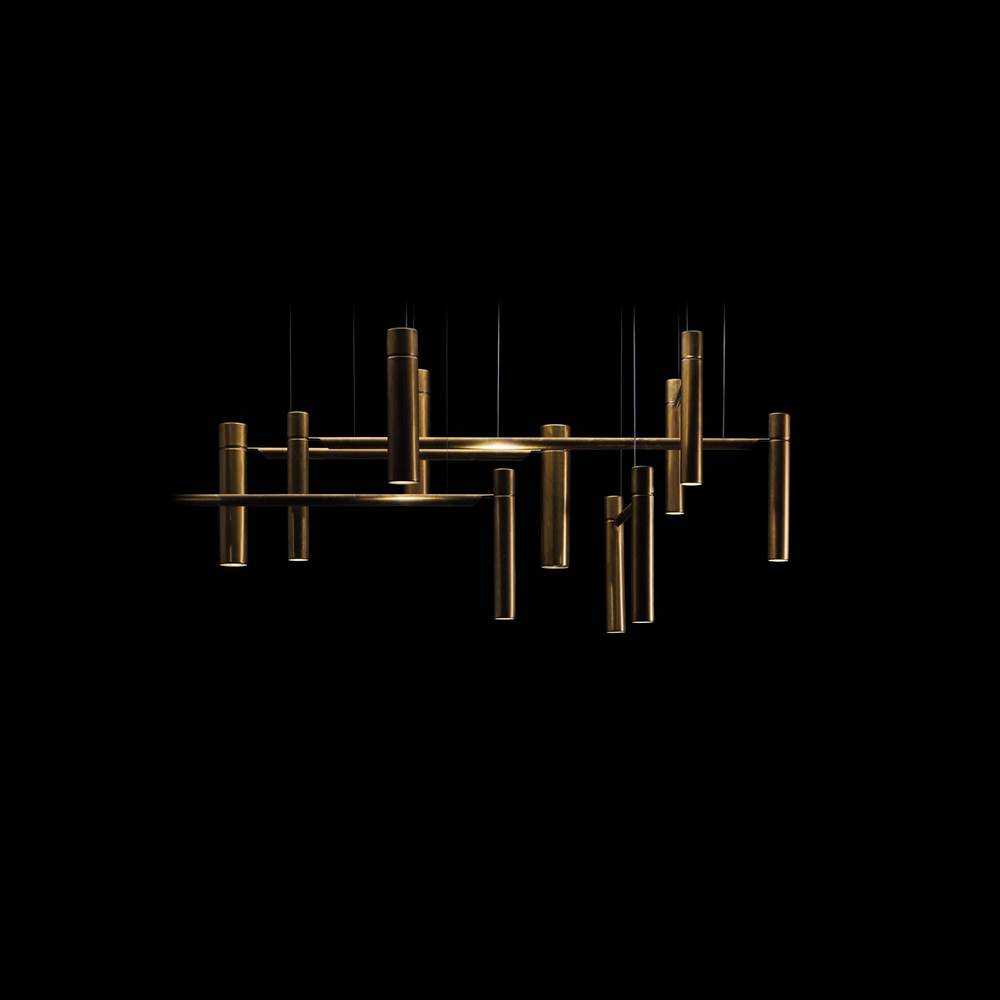 Henge Люстра Tubular Horizontal от Henge — в интерьере