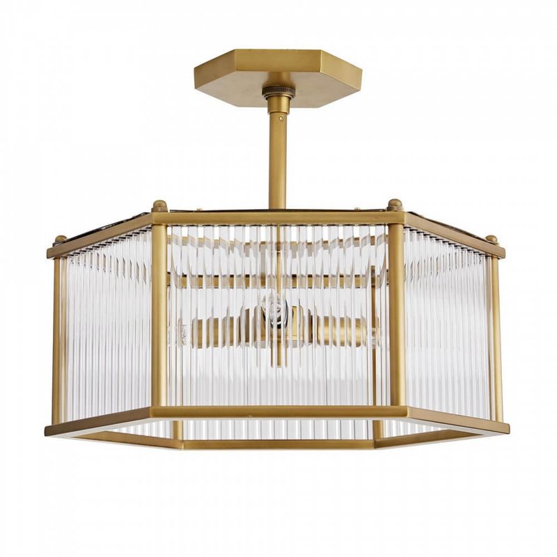 Arteriors Подвесной светильник Hera Hexagon Flush Mount DS49027 от Arteriors