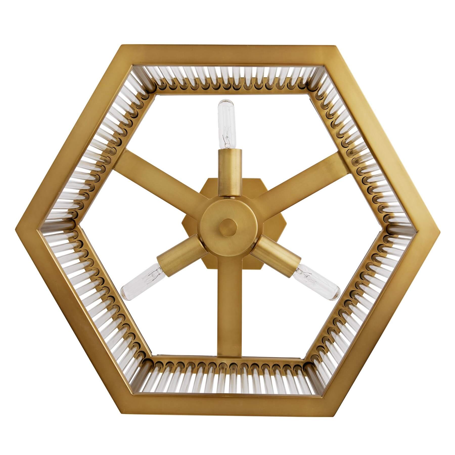 Arteriors Подвесной светильник Hera Hexagon Flush Mount DS49027 от Arteriors