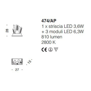 Italian Design Lighting (IDL) Бра Skyline от Italian Design Lighting (IDL)