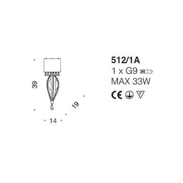 Italian Design Lighting (IDL) Бра Crystal Blade от Italian Design Lighting (IDL)