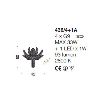 Italian Design Lighting (IDL) Бра Ninfea от Italian Design Lighting (IDL)