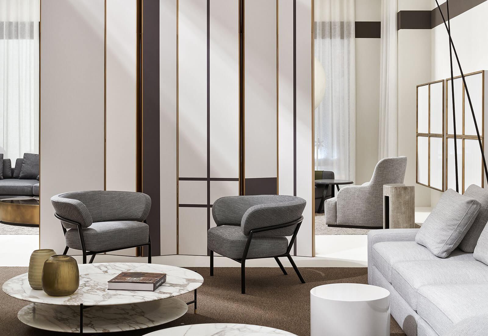 Meridiani Журнальный столик Adrian 35*35*h45 серый лак Elephant от Meridiani — в интерьере
