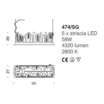 Italian Design Lighting (IDL) Подвесной светильник Skyline от Italian Design Lighting (IDL)