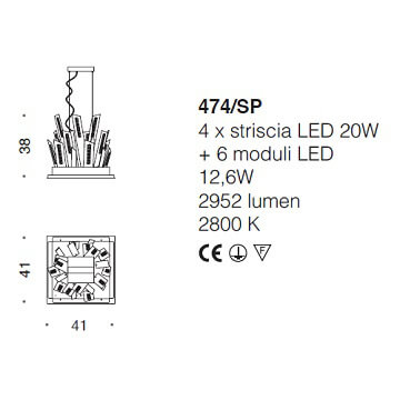 Italian Design Lighting (IDL) Подвесной светильник Skyline от Italian Design Lighting (IDL)