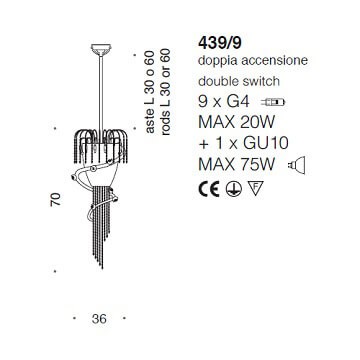 Italian Design Lighting (IDL) Подвесной светильник Divina от Italian Design Lighting (IDL)