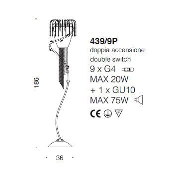 Italian Design Lighting (IDL) Торшер Divina от Italian Design Lighting (IDL)