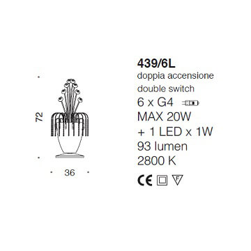 Italian Design Lighting (IDL) Настольная лампа Divina от Italian Design Lighting (IDL)