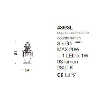Italian Design Lighting (IDL) Настольная лампа Divina от Italian Design Lighting (IDL)