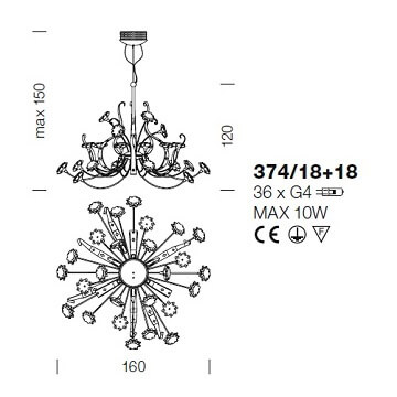Italian Design Lighting (IDL) Люстра Girasole от Italian Design Lighting (IDL)