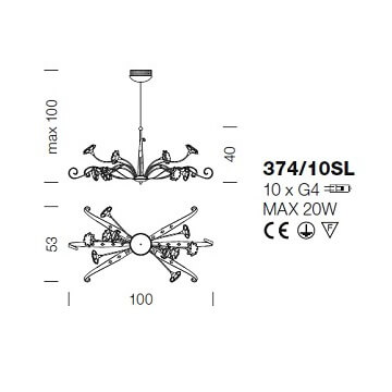 Italian Design Lighting (IDL) Люстра Girasole от Italian Design Lighting (IDL)