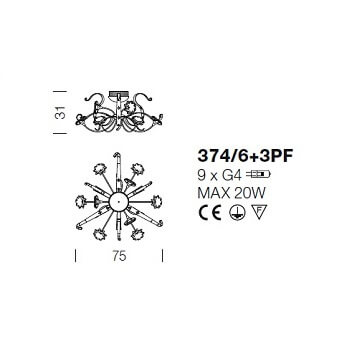 Italian Design Lighting (IDL) Потолочный светильник Girasole от Italian Design Lighting (IDL)