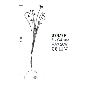 Italian Design Lighting (IDL) Торшер Girasole от Italian Design Lighting (IDL)