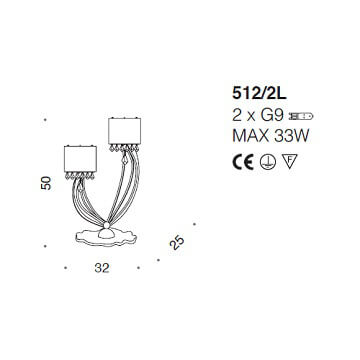 Italian Design Lighting (IDL) Настольная лампа Crystal Blade от Italian Design Lighting (IDL)