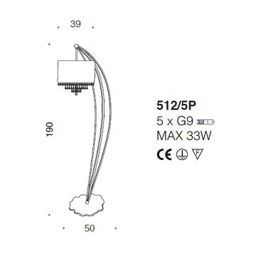 Italian Design Lighting (IDL) Торшер Crystal Blade от Italian Design Lighting (IDL)