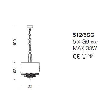 Italian Design Lighting (IDL) Подвесной светильник Crystal Blade от Italian Design Lighting (IDL)