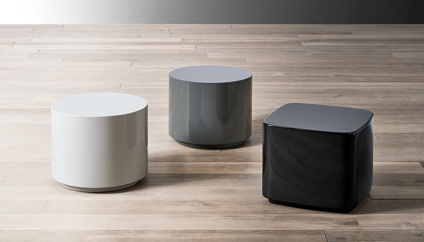 Meridiani Пуф Bobo от Meridiani — в интерьере