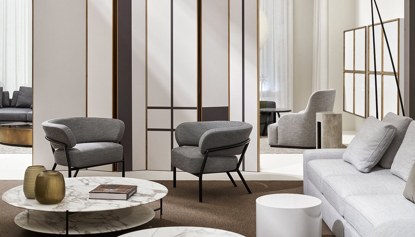 Meridiani Кресло Nani от Meridiani — в интерьере
