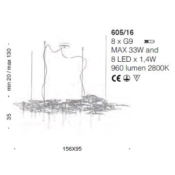 Italian Design Lighting (IDL) Люстра Leaves от Italian Design Lighting (IDL)