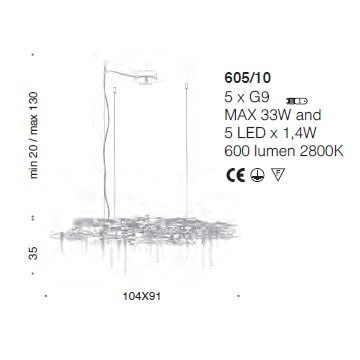Italian Design Lighting (IDL) Люстра Leaves от Italian Design Lighting (IDL)