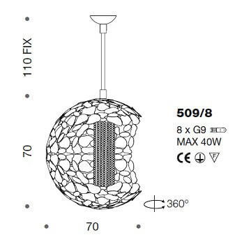 Italian Design Lighting (IDL) Подвесной светильник Twister от Italian Design Lighting (IDL)
