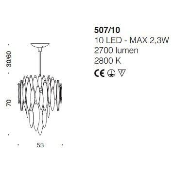 Italian Design Lighting (IDL) Подвесной светильник Ice Rain от Italian Design Lighting (IDL)