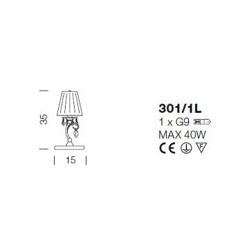 Italian Design Lighting (IDL) Настольная лампа Rossella от Italian Design Lighting (IDL)