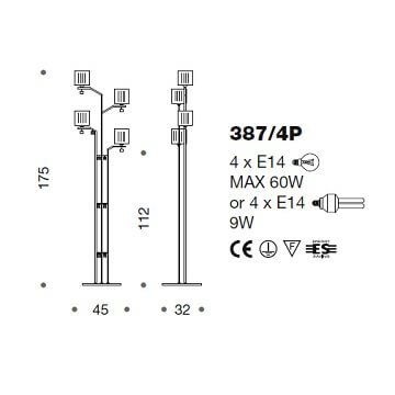 Italian Design Lighting (IDL) Торшер Mary от Italian Design Lighting (IDL)
