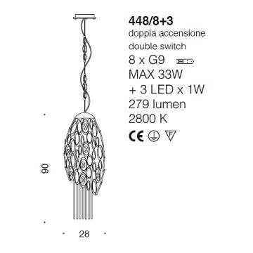 Italian Design Lighting (IDL) Подвесной светильник Chrysalis от Italian Design Lighting (IDL)