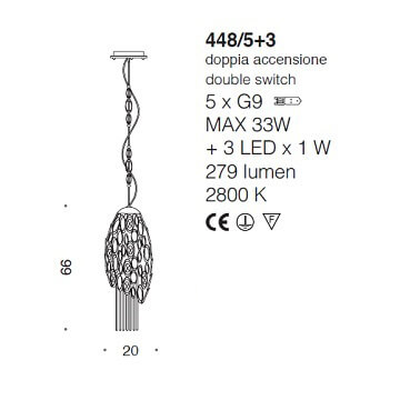 Italian Design Lighting (IDL) Подвесной светильник Chrysalis от Italian Design Lighting (IDL)